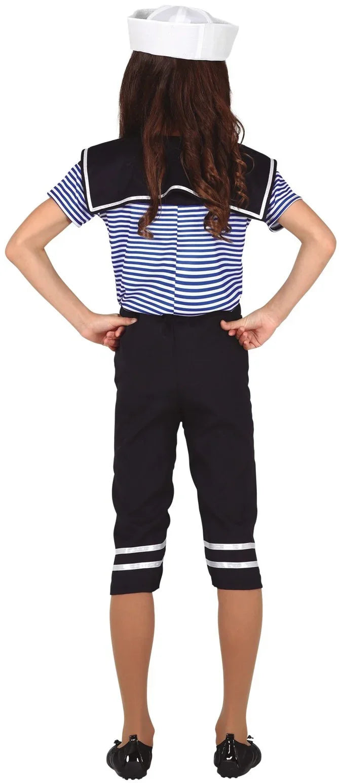 Disfraz de Marinera Elegante para Niña Marineros Infantiles Guirca